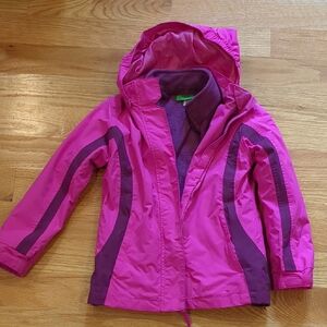 Kids Pink Jacket with Hood